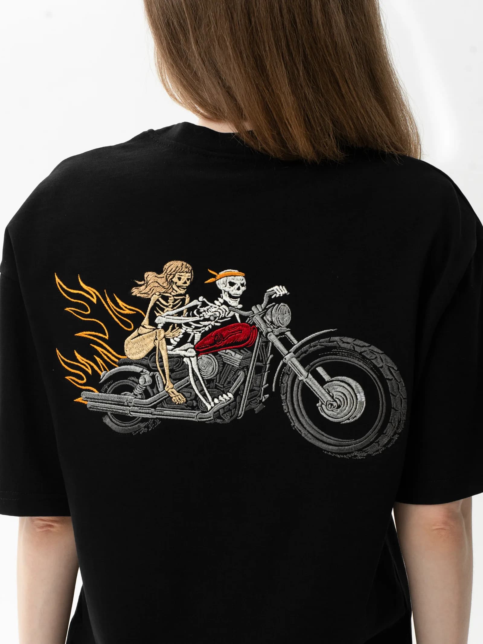 Ride Together Skull and Roses T-shirt